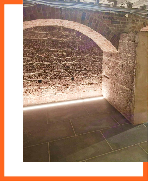 Cellar and step restoration
