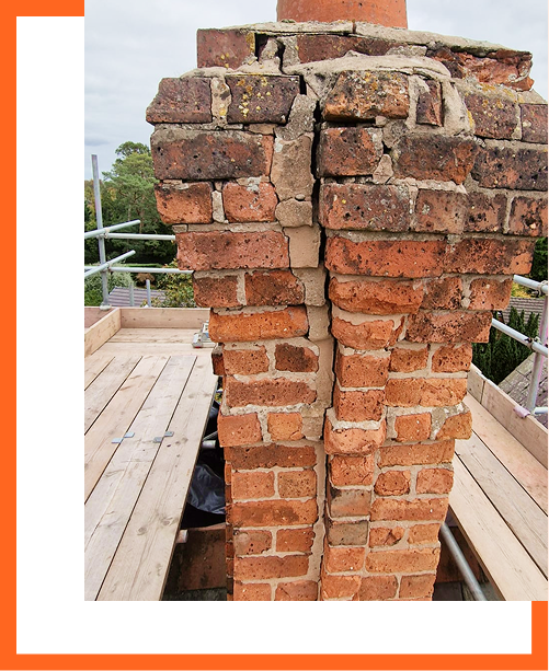 Chimney before restoration