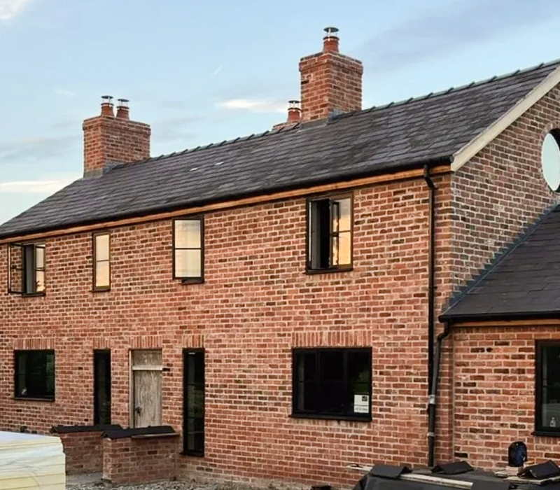 Lime mortar repointing on a period property in Chester